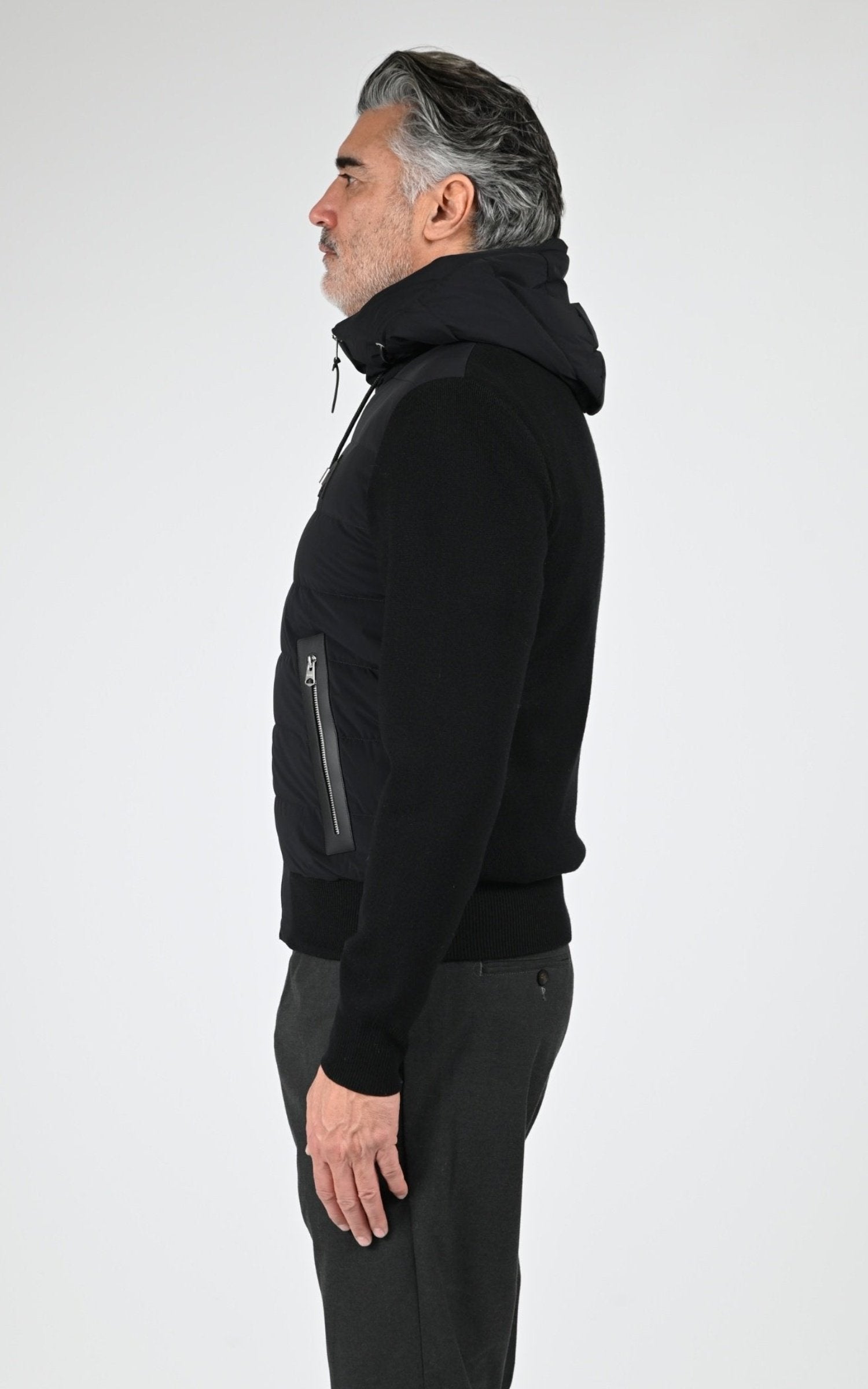 Gilet doudoune Textile Homme Mackage, modèle Andrew-z de couleur black