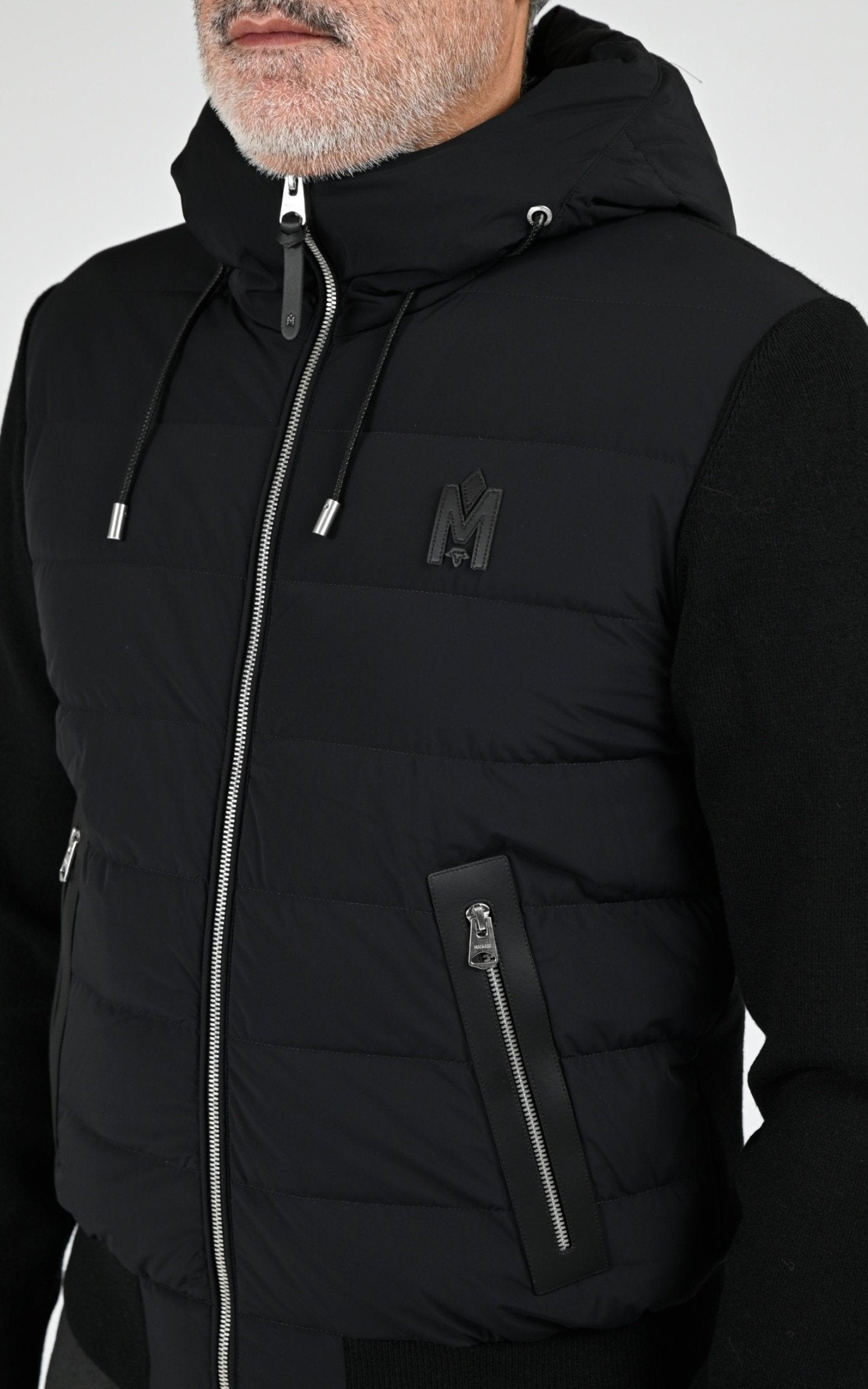 Gilet doudoune Textile Homme Mackage, modèle Andrew-z de couleur black 5