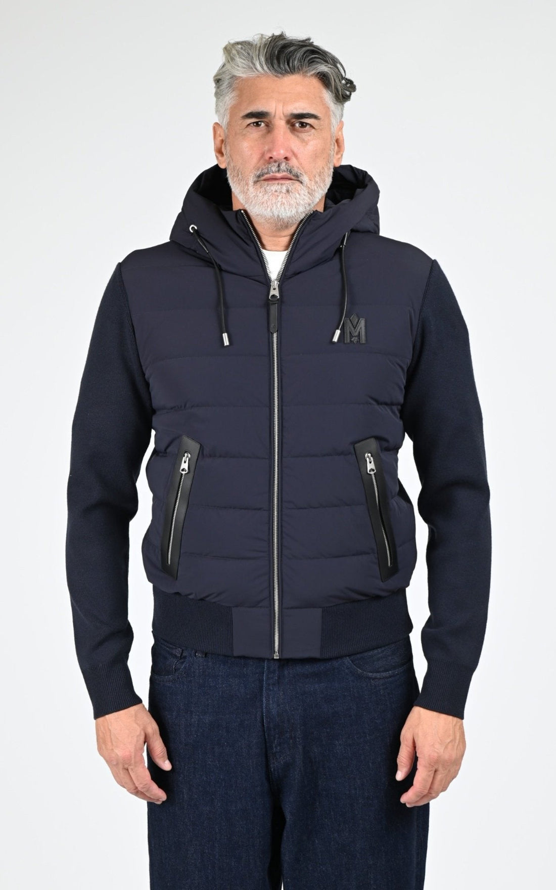 Gilet doudoune Textile Homme Mackage, modèle Andrew-z de couleur navy