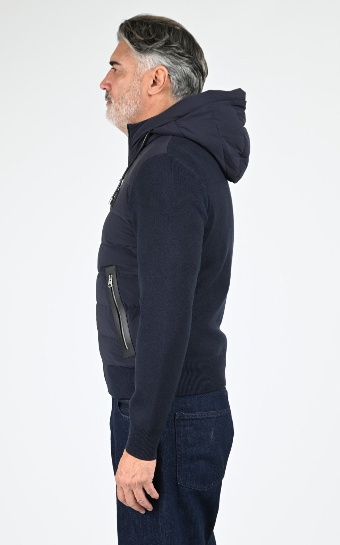 Gilet doudoune Textile Homme Mackage, modèle Andrew-z de couleur navy