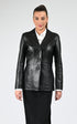 A "ANITA" Noir La Canadienne Veste Femme closed photo