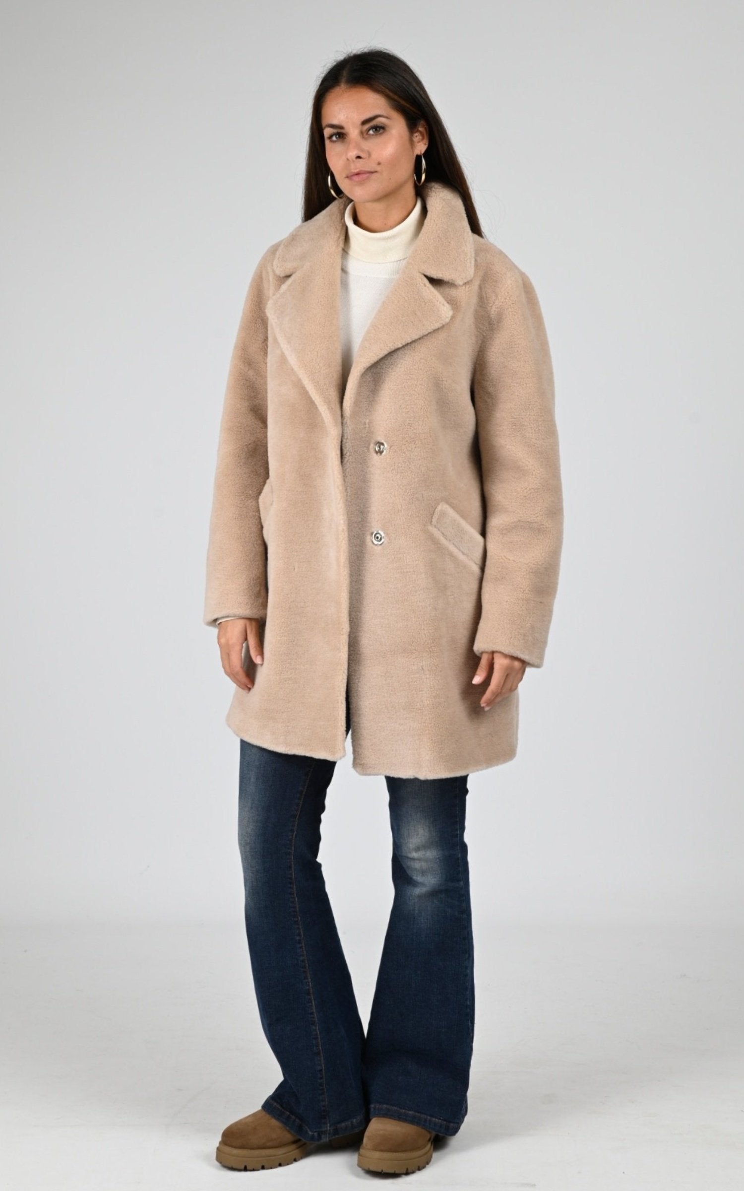 Veste Textile Femme Levinsky, modèle April de couleur light camel 2