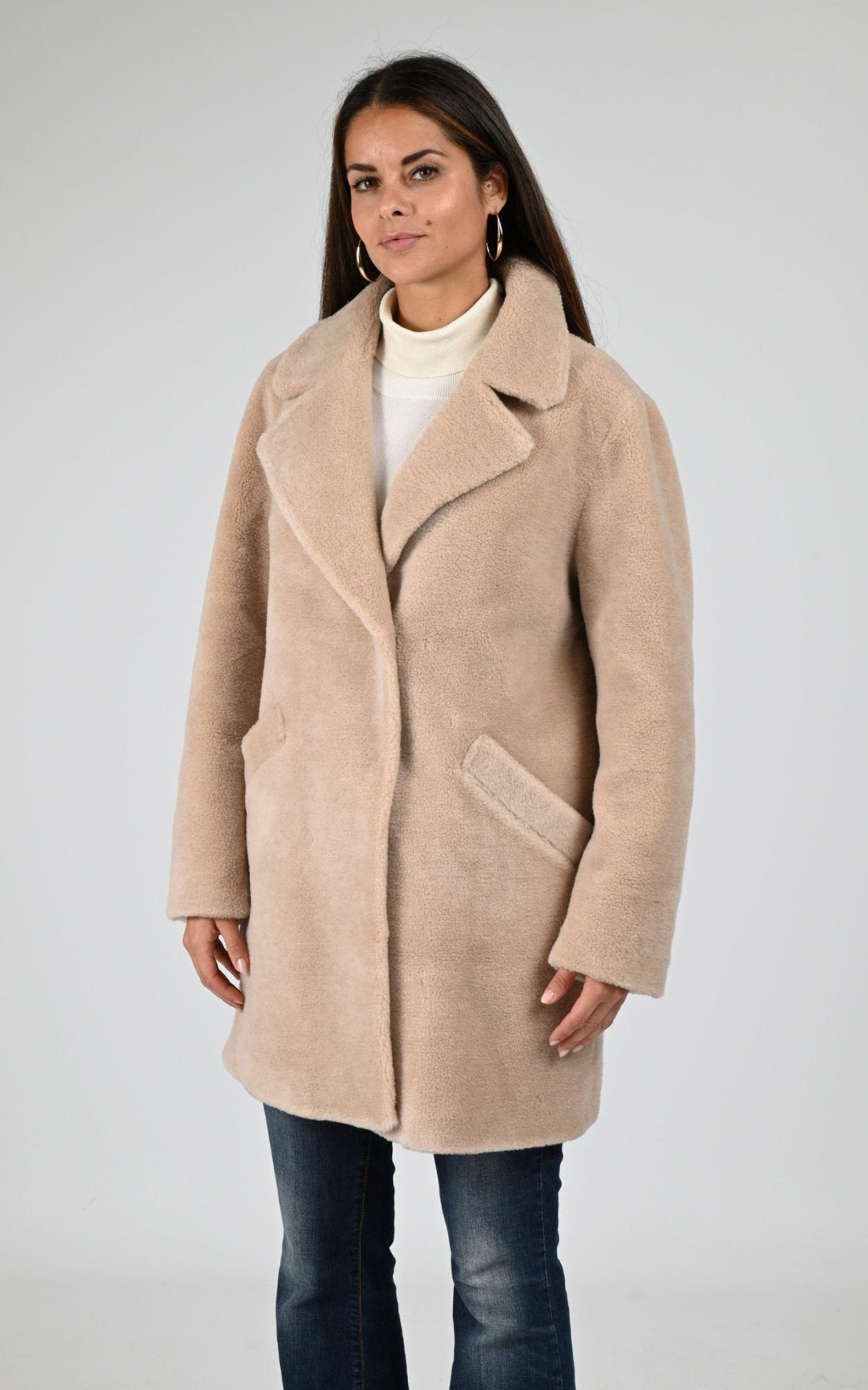 Veste Textile Femme Levinsky, modèle April de couleur light camel