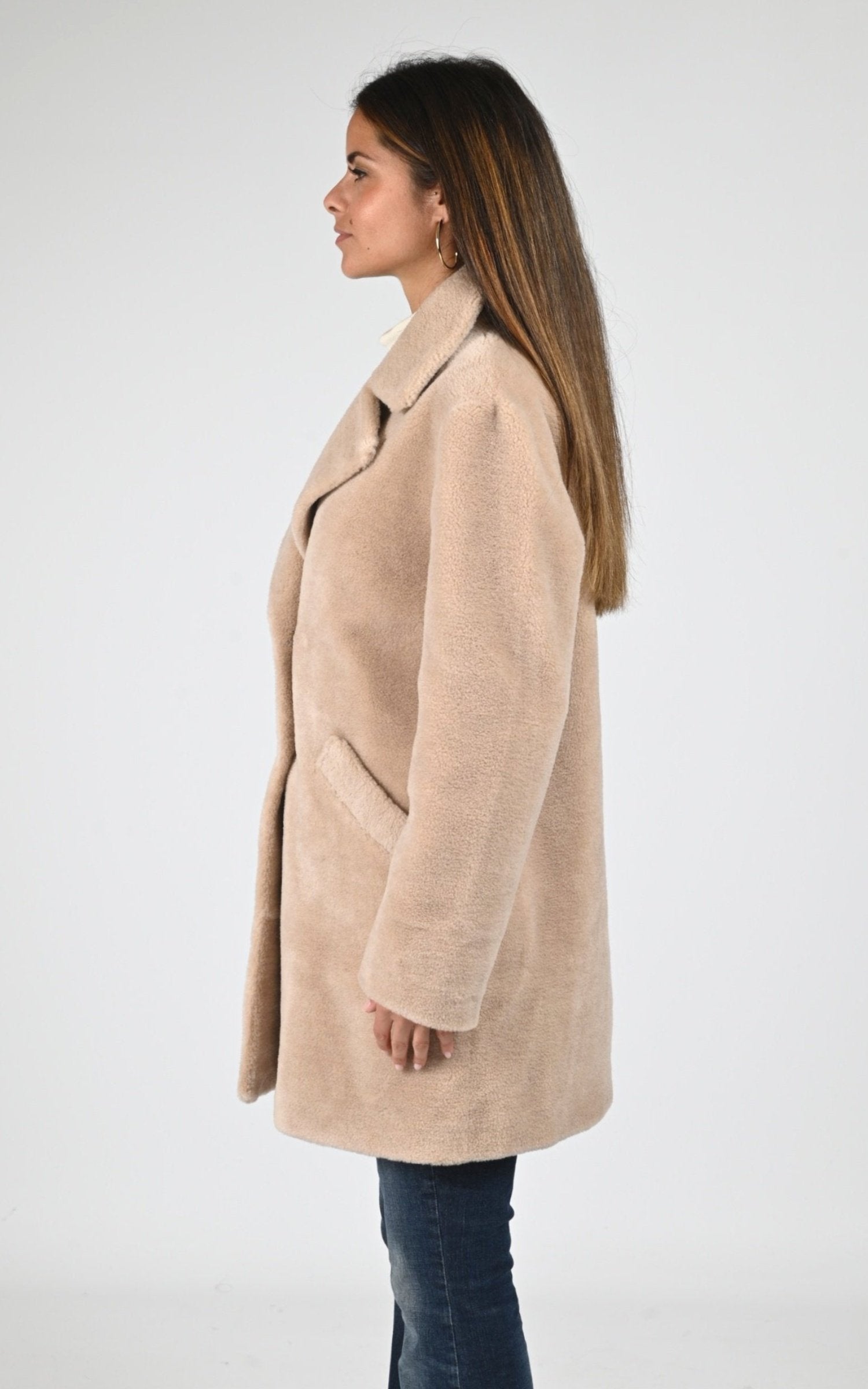 Veste Textile Femme Levinsky, modèle April de couleur light camel 3