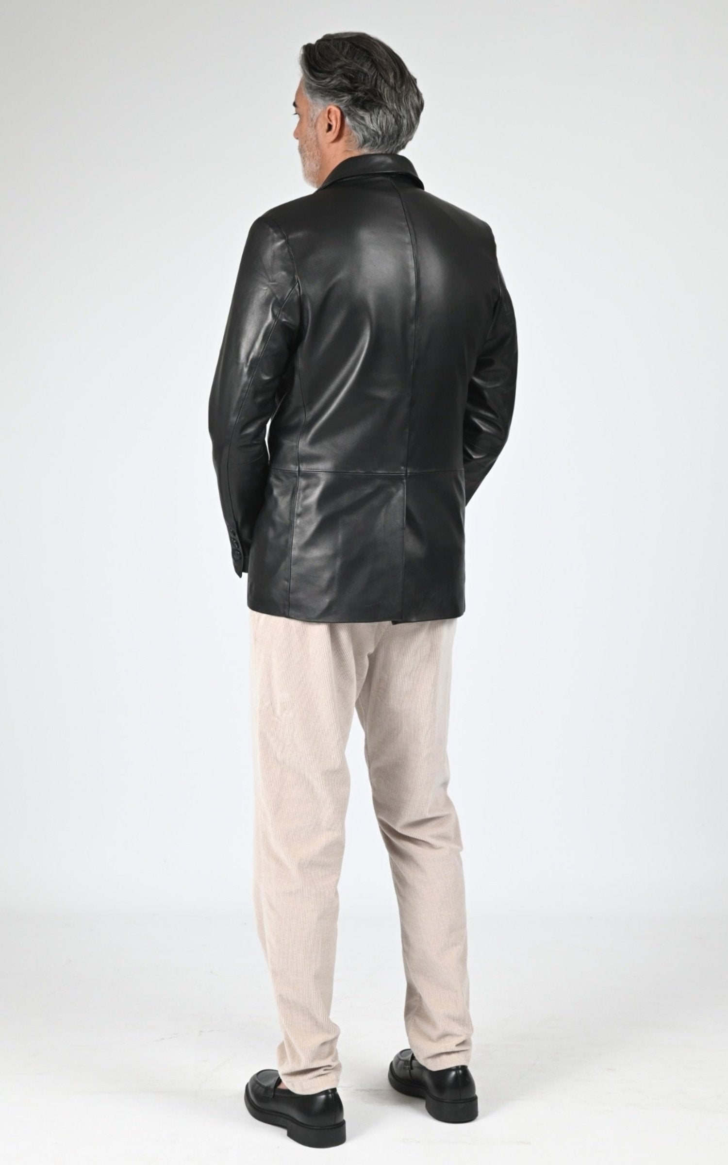 Veste Cuir Homme La Canadienne, modèle Armand de couleur marron 4