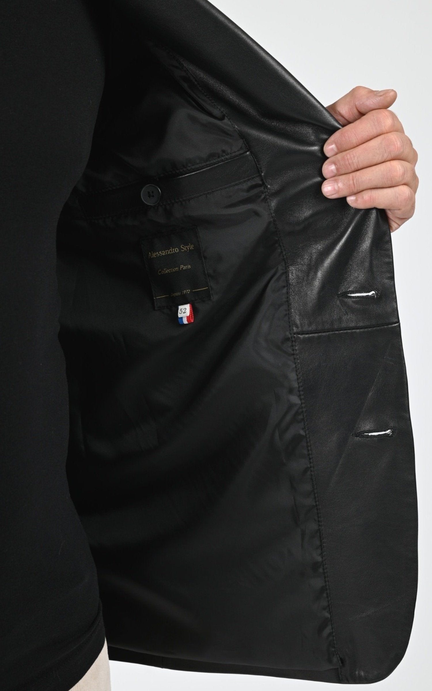 Veste Cuir Homme La Canadienne, modèle Armand de couleur marron 6