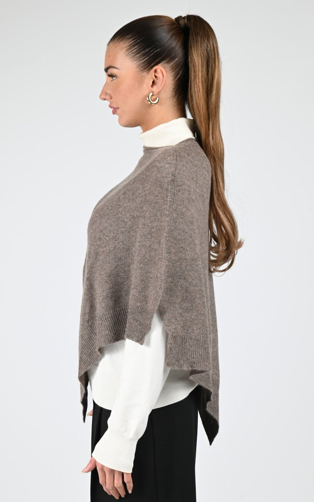 Cape Textile Femme Notshy, modèle Auguste 4702042c de couleur vison