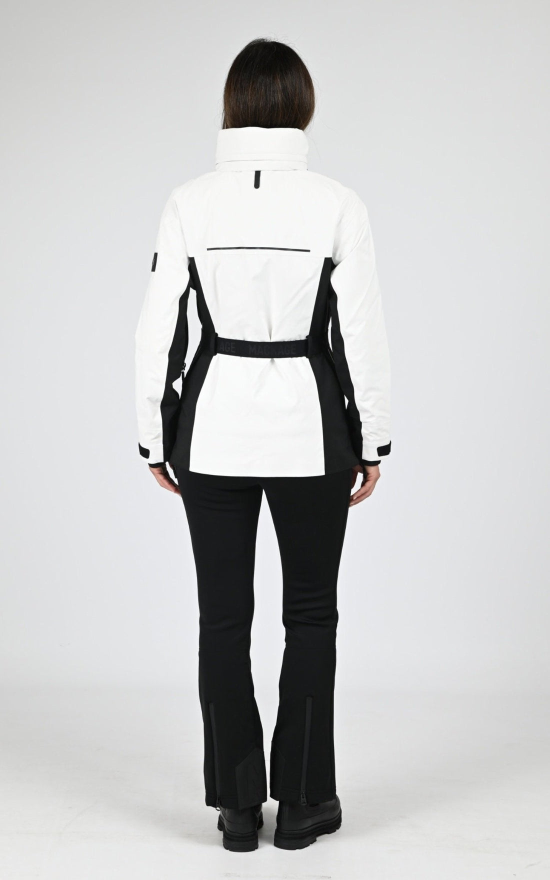 3/4 doudoune Textile Femme Mackage, modèle Ayira de couleur off white