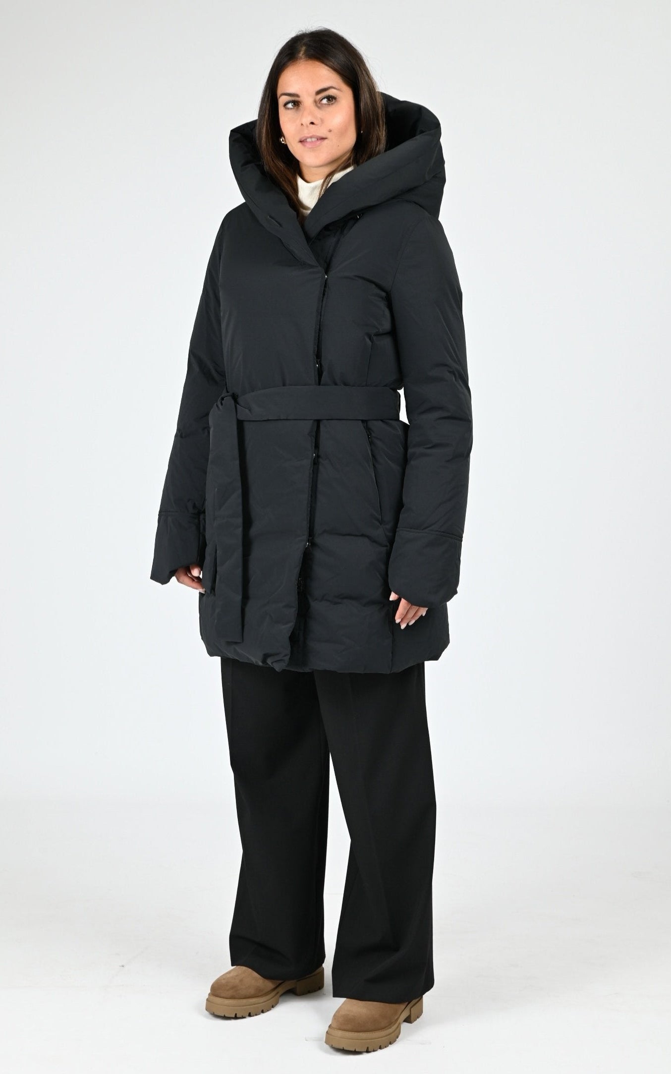 Doudoune longue Adelaide noir