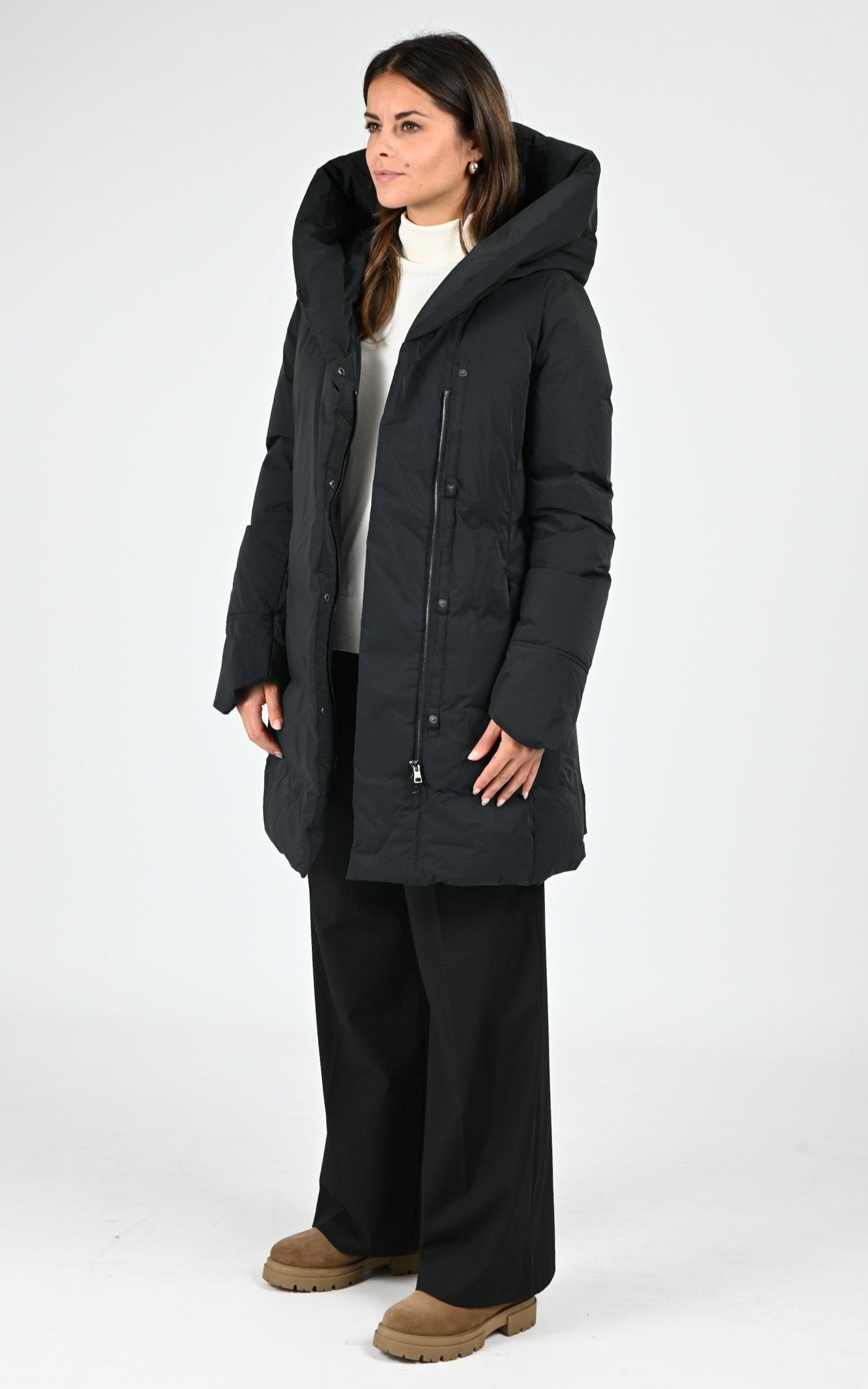 Doudoune longue Adelaide noir 2