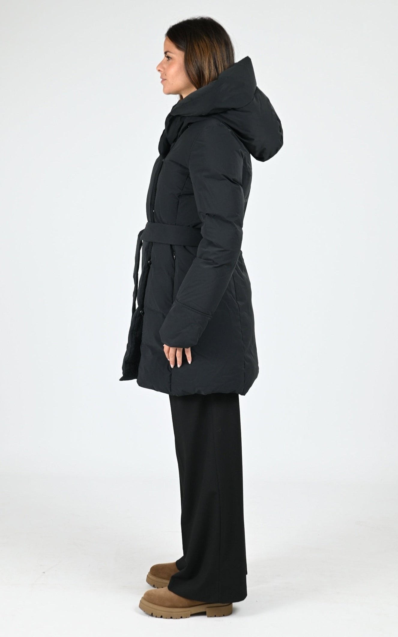 Doudoune longue Adelaide noir