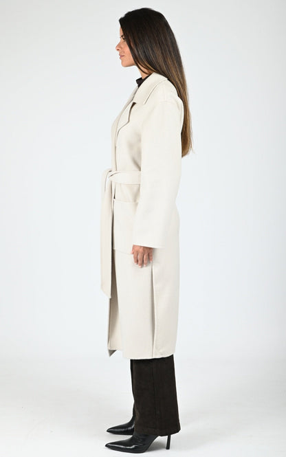 Manteau long en laine Allegoria beige