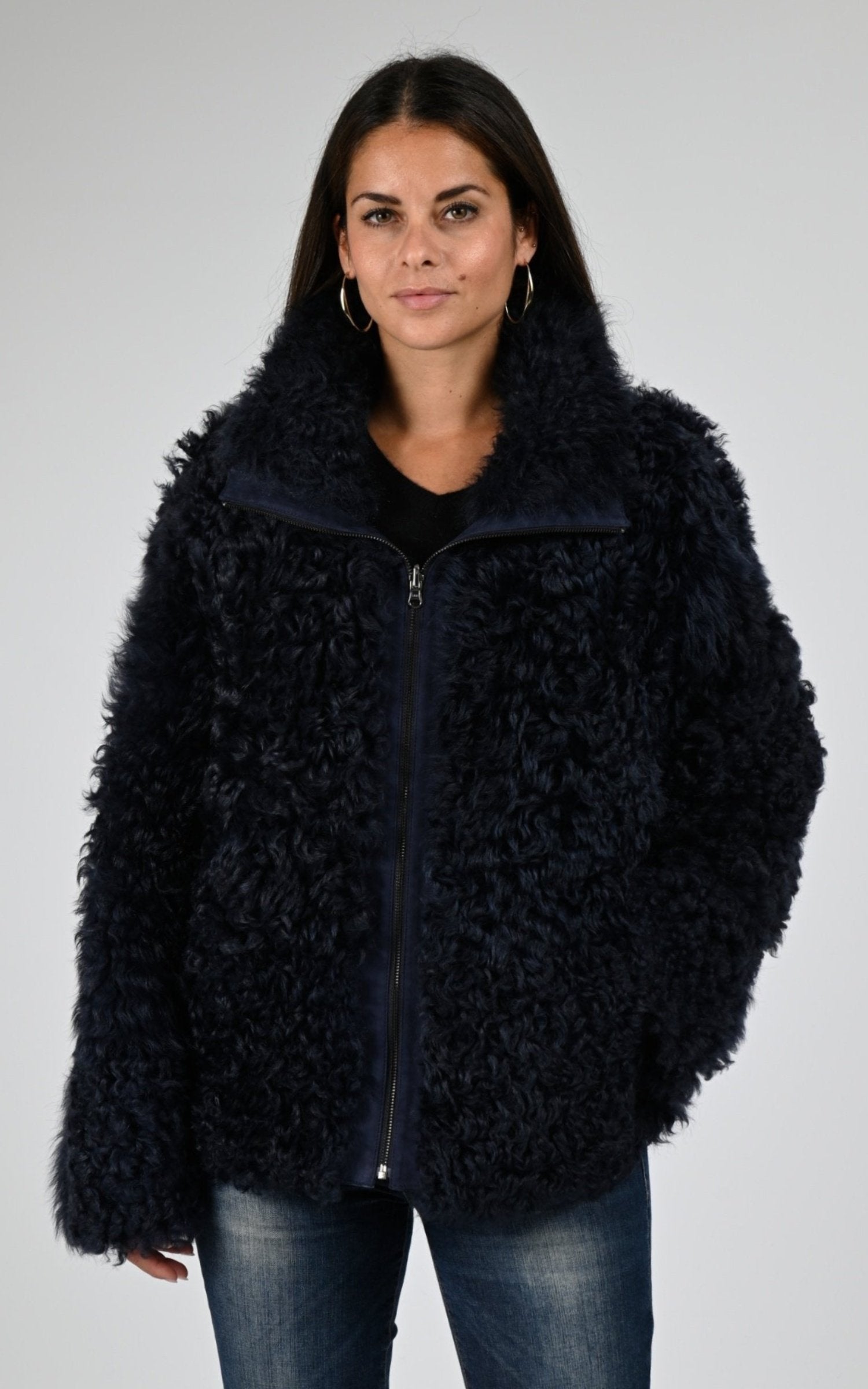 Veste Df Femme La Canadienne, modèle B2552k de couleur navy blue 010 5