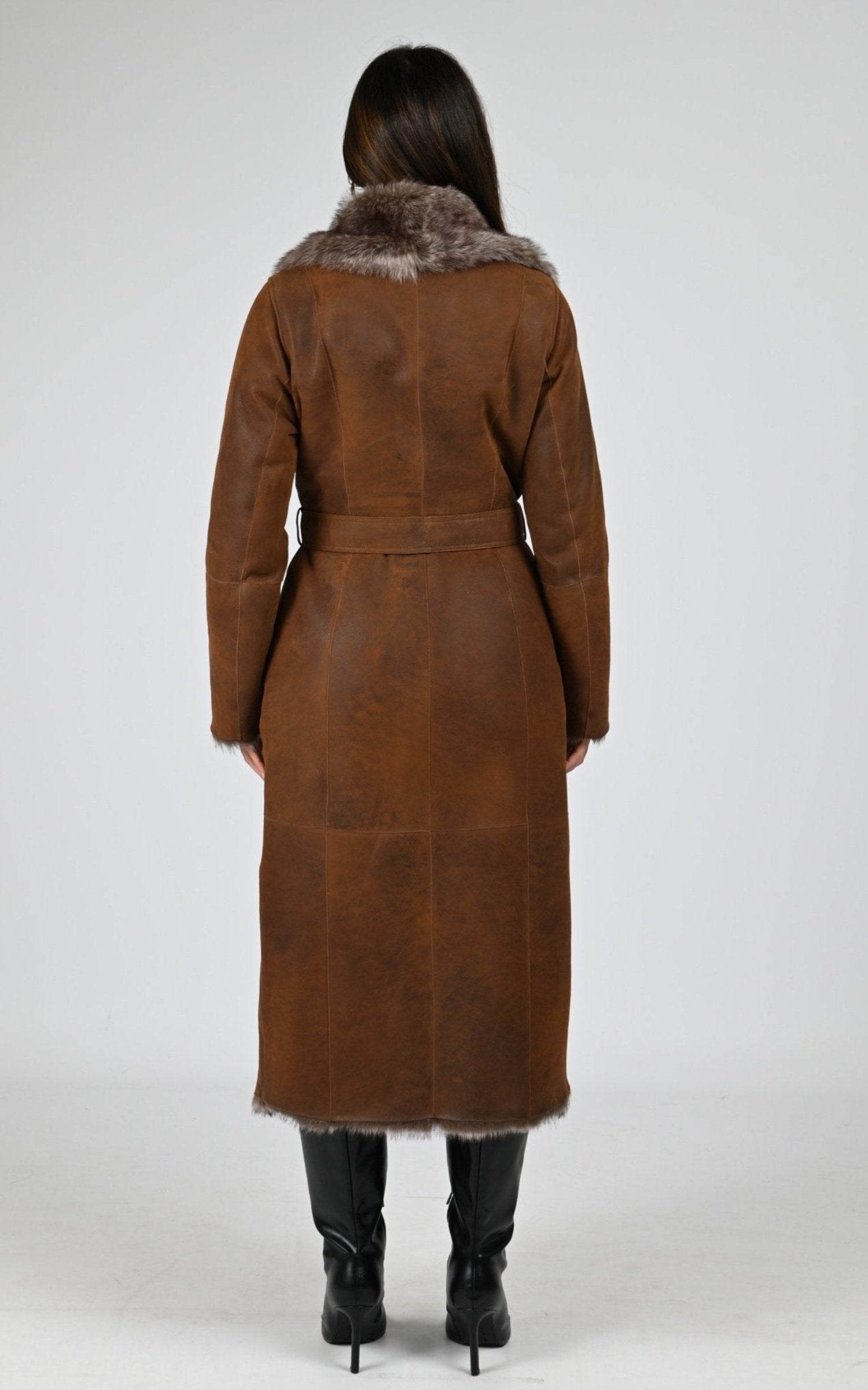 Manteau Df Femme La Canadienne, modèle B2576k de couleur tobacco antique