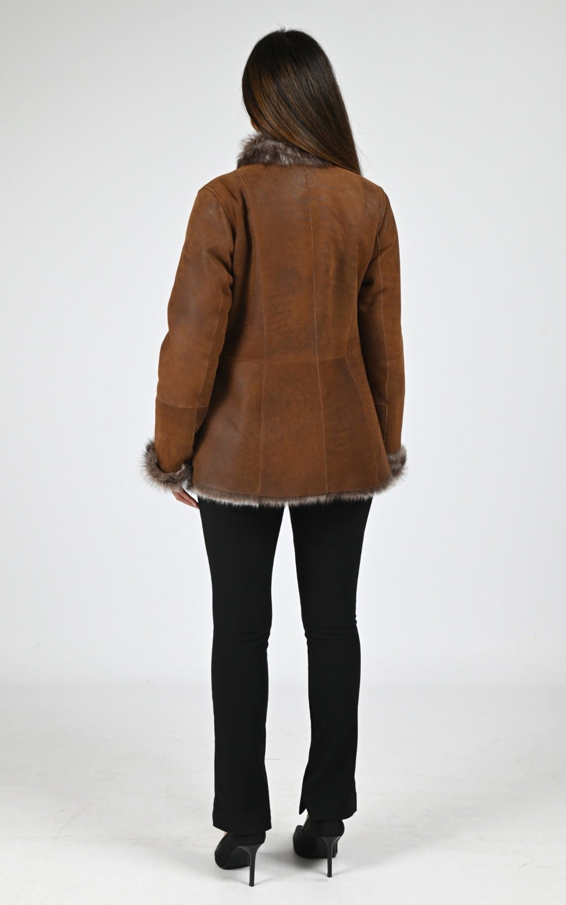 Veste Df Femme La Canadienne, modèle B2578k de couleur tobacco antique