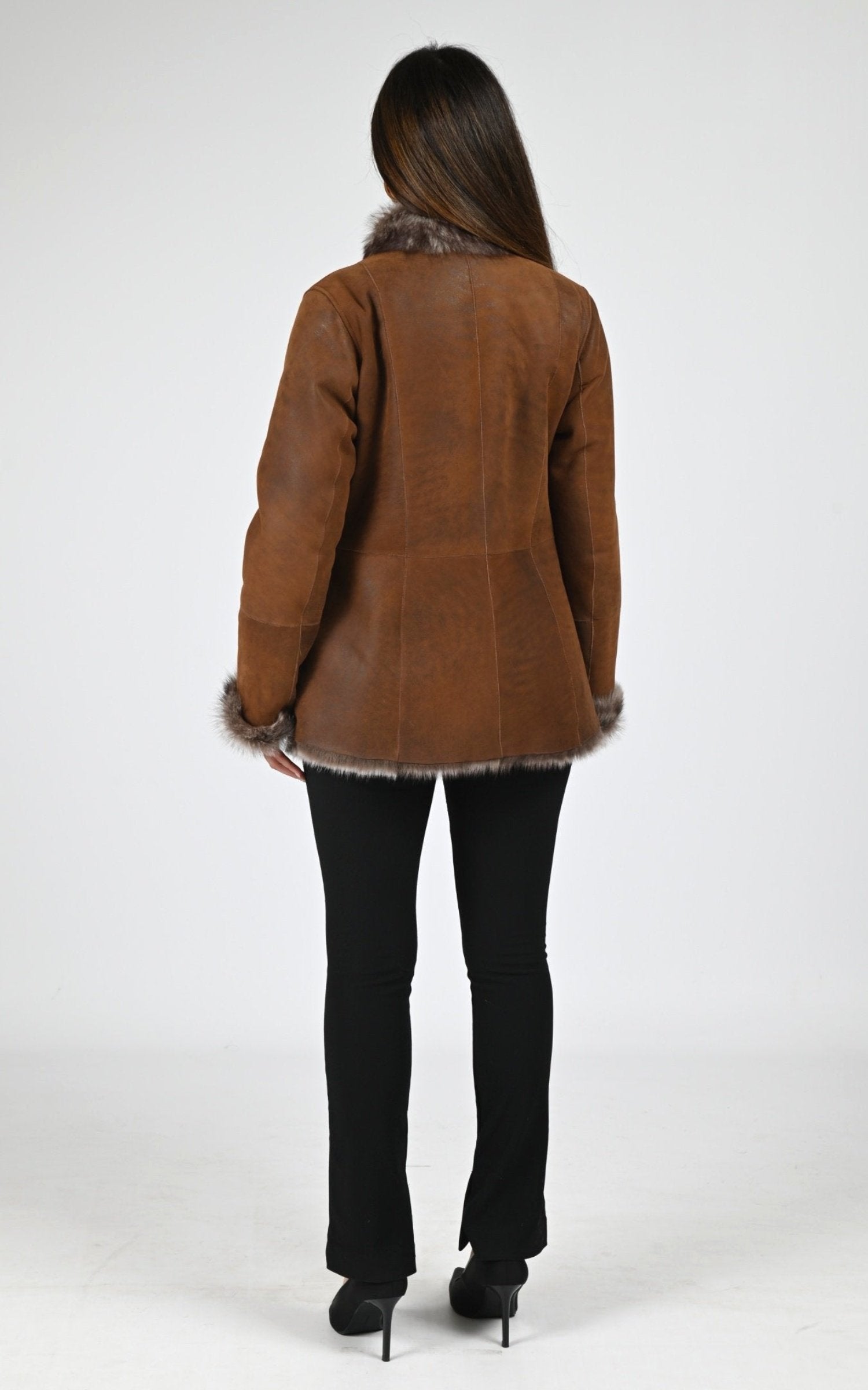 Veste Df Femme La Canadienne, modèle B2578k de couleur tobacco antique 4