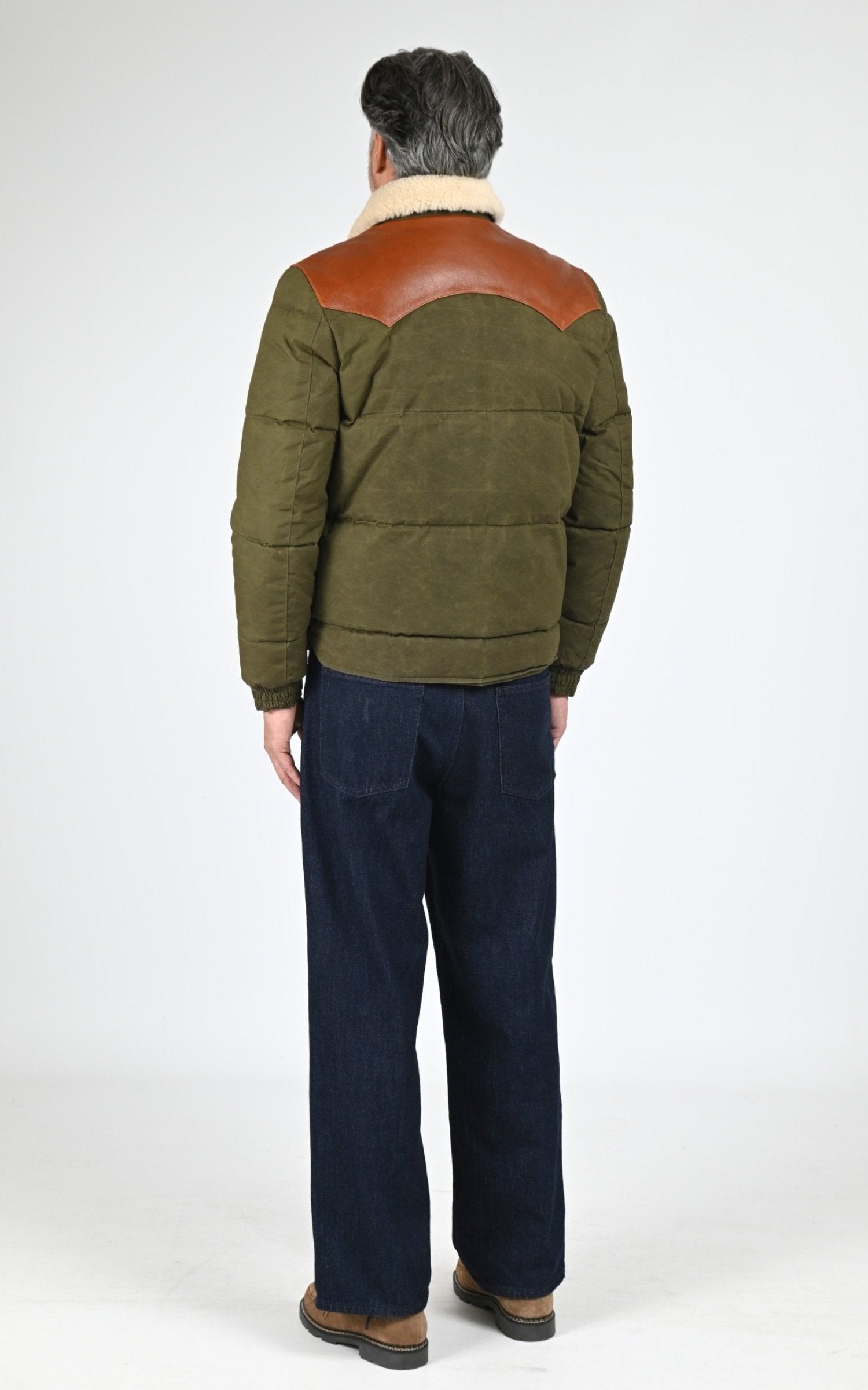 Veste Textile Homme Iron And Resin, modèle Basin jacket 102096 de couleur olive 3