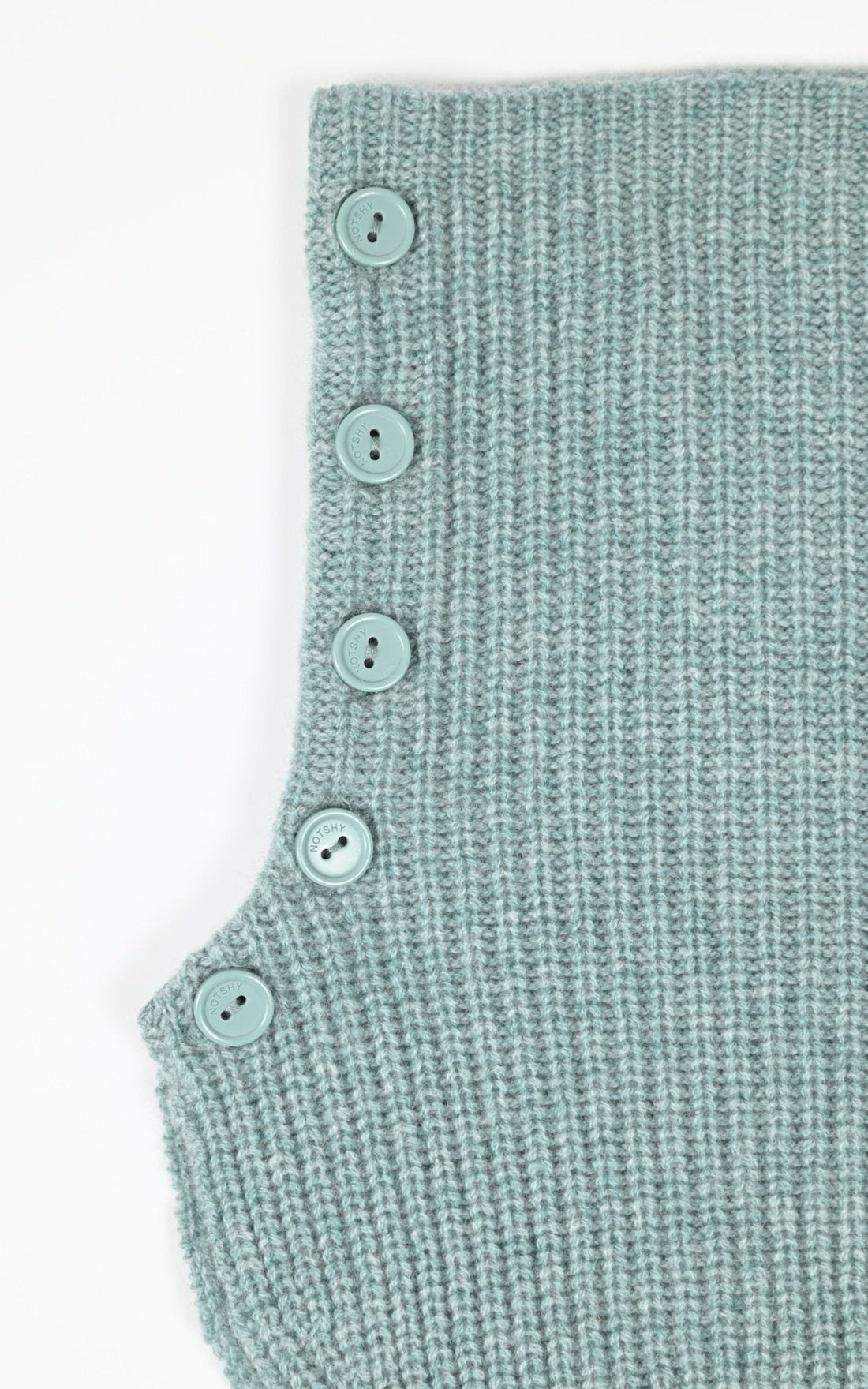 Col Textile Femme Notshy, modèle Baya 4702518 de couleur aquamarine