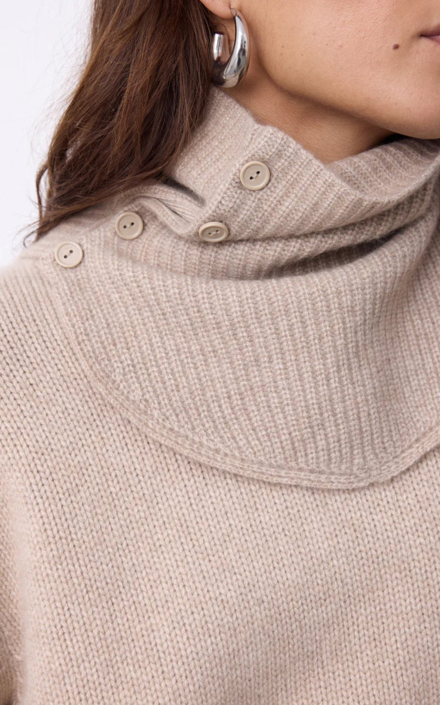 Col Textile Femme Notshy, modèle Baya 4702518 de couleur beige / taupe