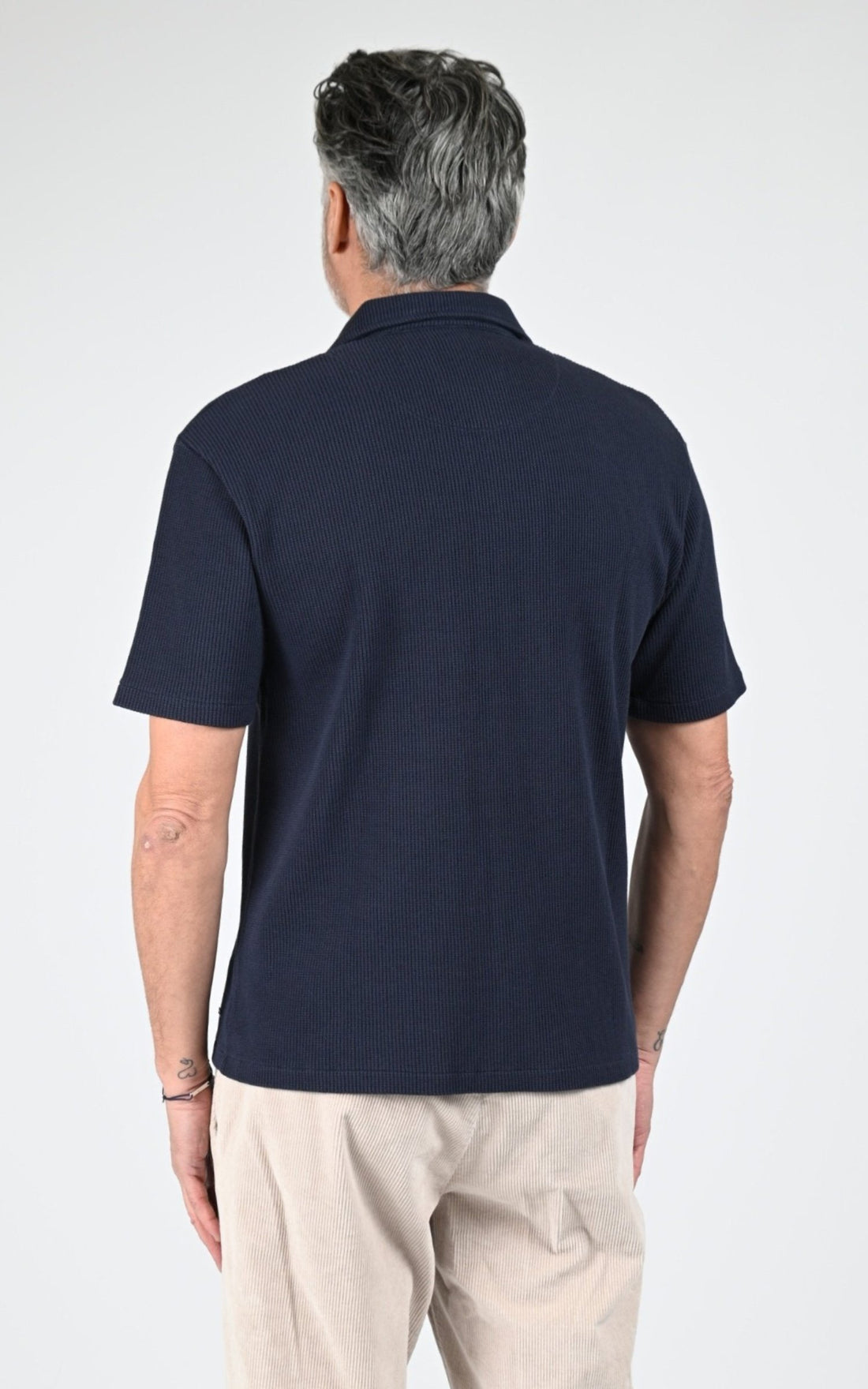 Chemise Textile Homme Rivieras, modèle Bembridge de couleur marine