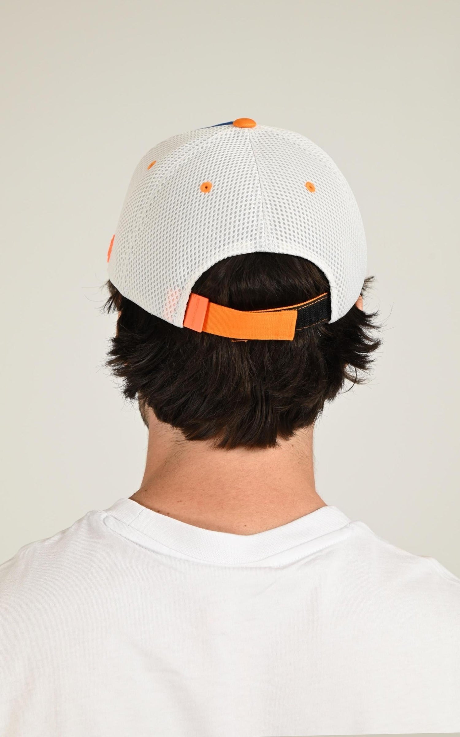 Casquette Textile Mixte Gertrude Et Gaston, modèle Billy 2 tones de couleur saphir / orange 3