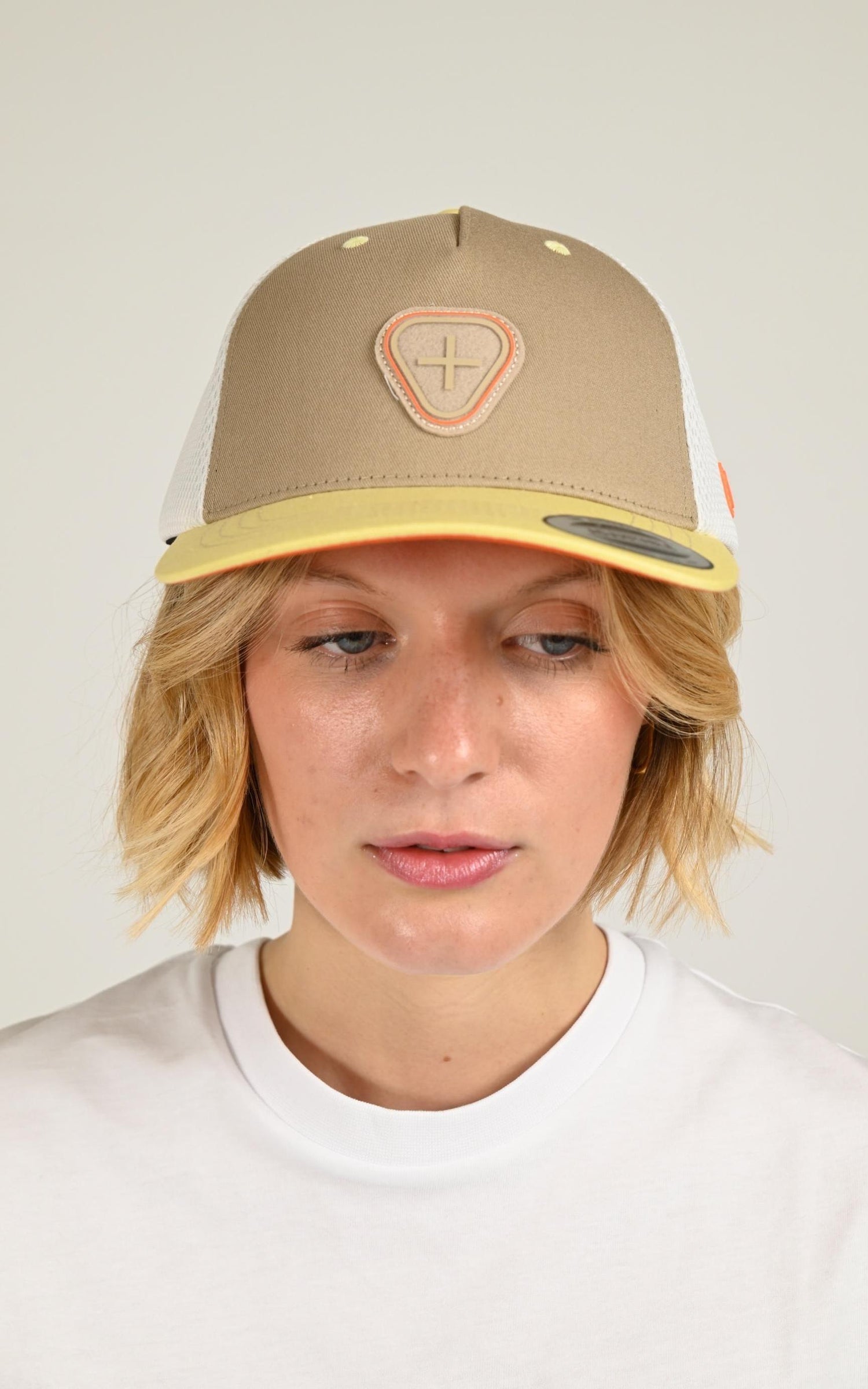 Casquette Textile Mixte Gertrude Et Gaston, modèle Billy 2 tones de couleur granite / poussin 4