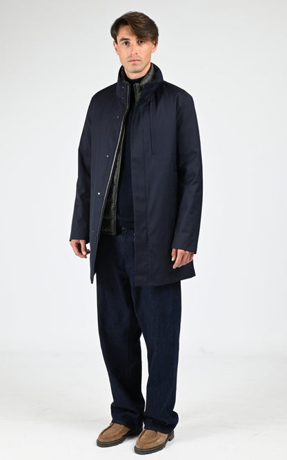 Parka Textile Homme Duno, modèle Blake mio de couleur blu &amp; verde