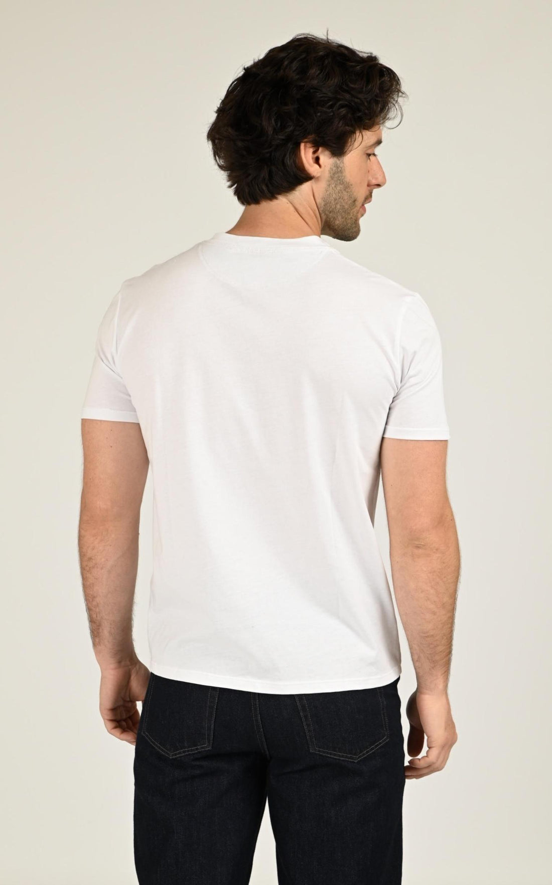 T-shirt Textile Homme Bob, modèle Blawy vr0396 de couleur bianco