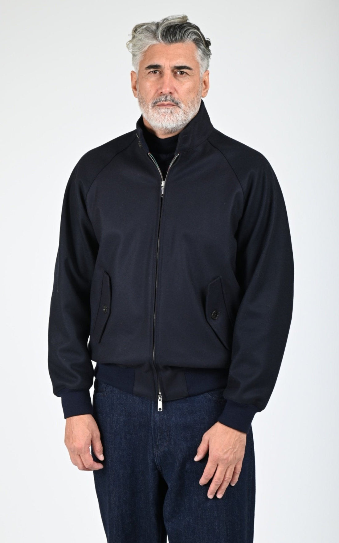 Blouson Textile Homme Baracuta, modèle Brcps1076 de couleur deep blue 397