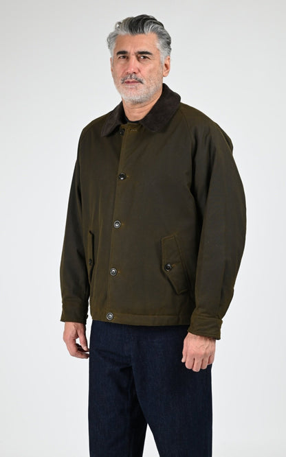 Veste Textile Homme Baracuta, modèle Brcps1142 de couleur deep moss