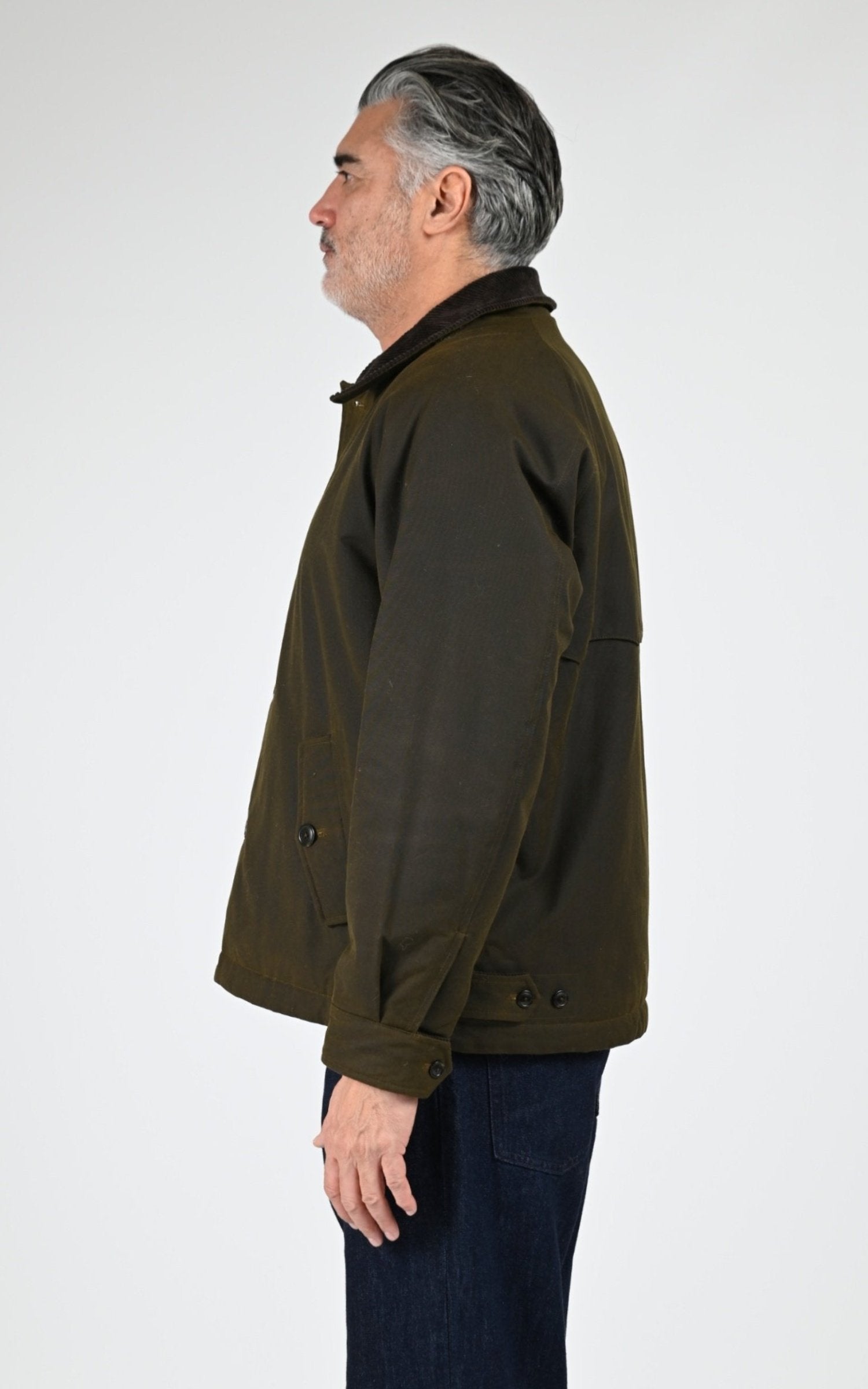 Veste Textile Homme Baracuta, modèle Brcps1142 de couleur deep moss