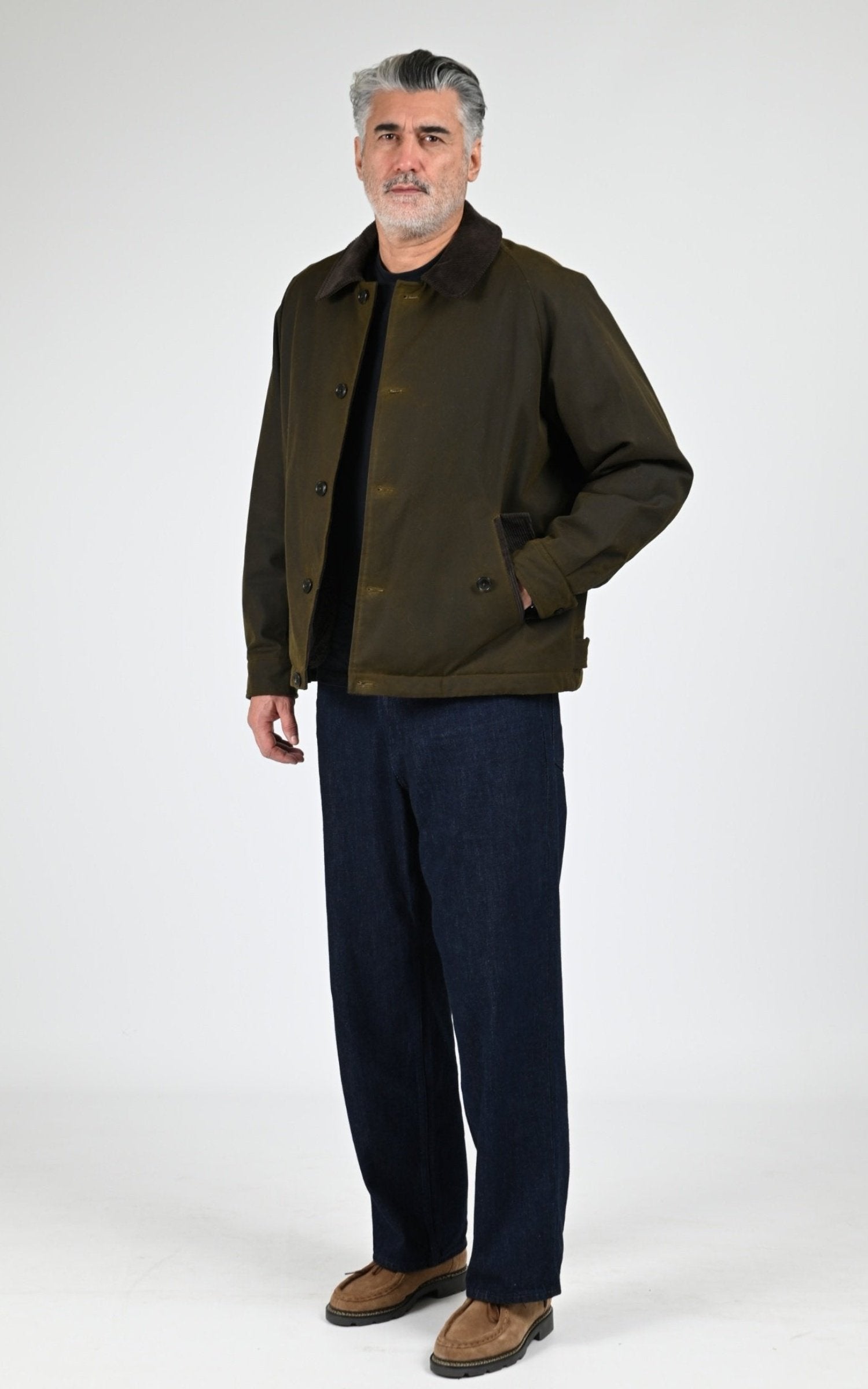 Veste Textile Homme Baracuta, modèle Brcps1142 de couleur deep moss 5