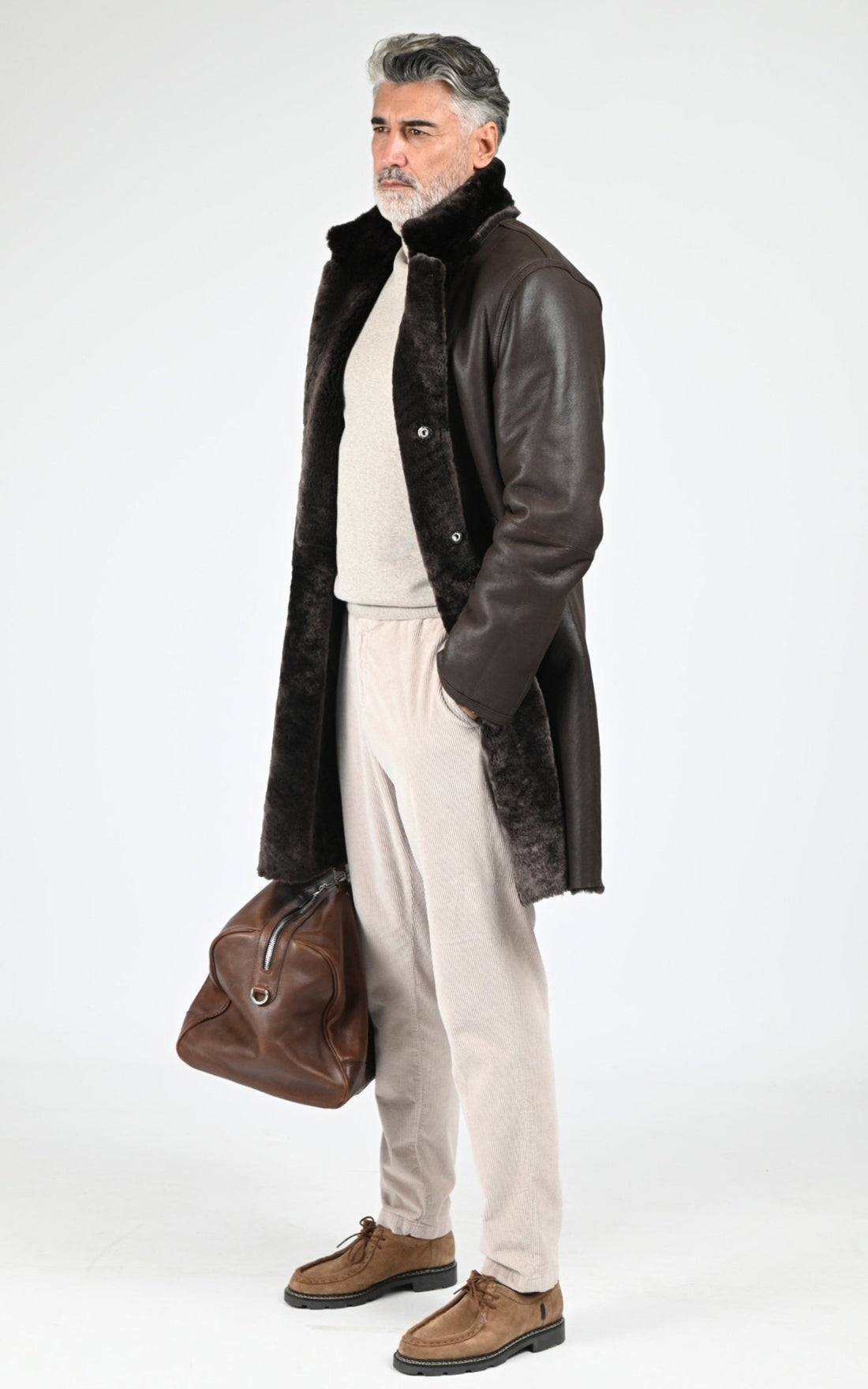 3/4 Df Homme Christ, modèle Brooklyn de couleur 919 brown