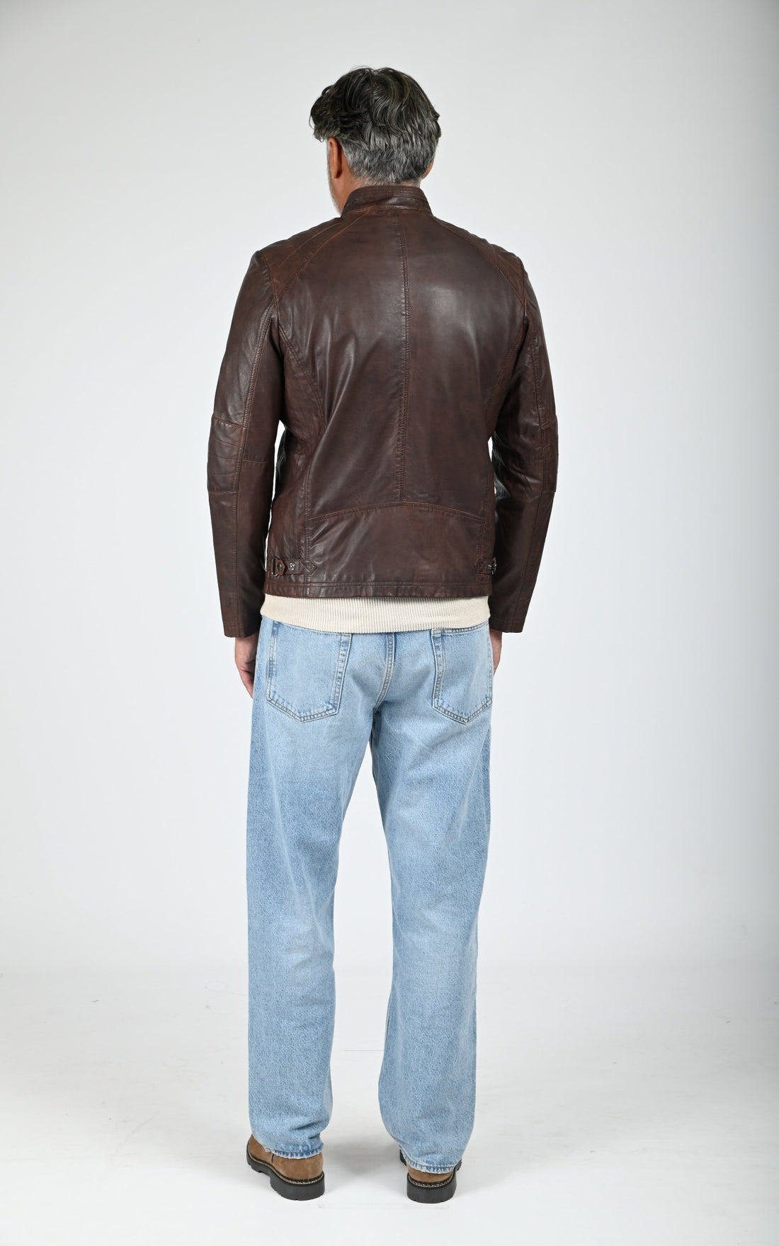 Blouson Bulk cuir marron