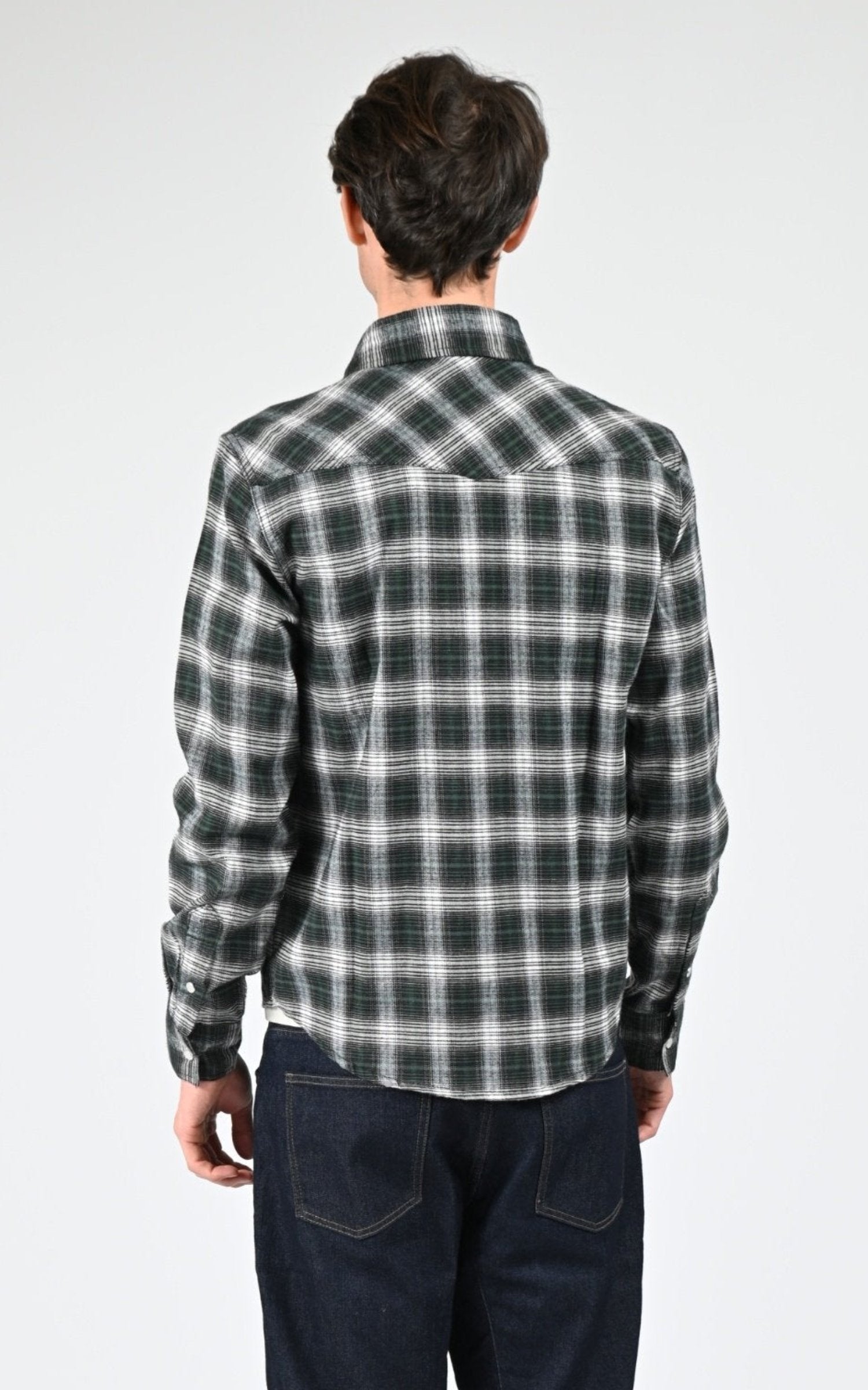 Chemise Textile Homme Daytona 73, modèle Burns 104432 de couleur green 4