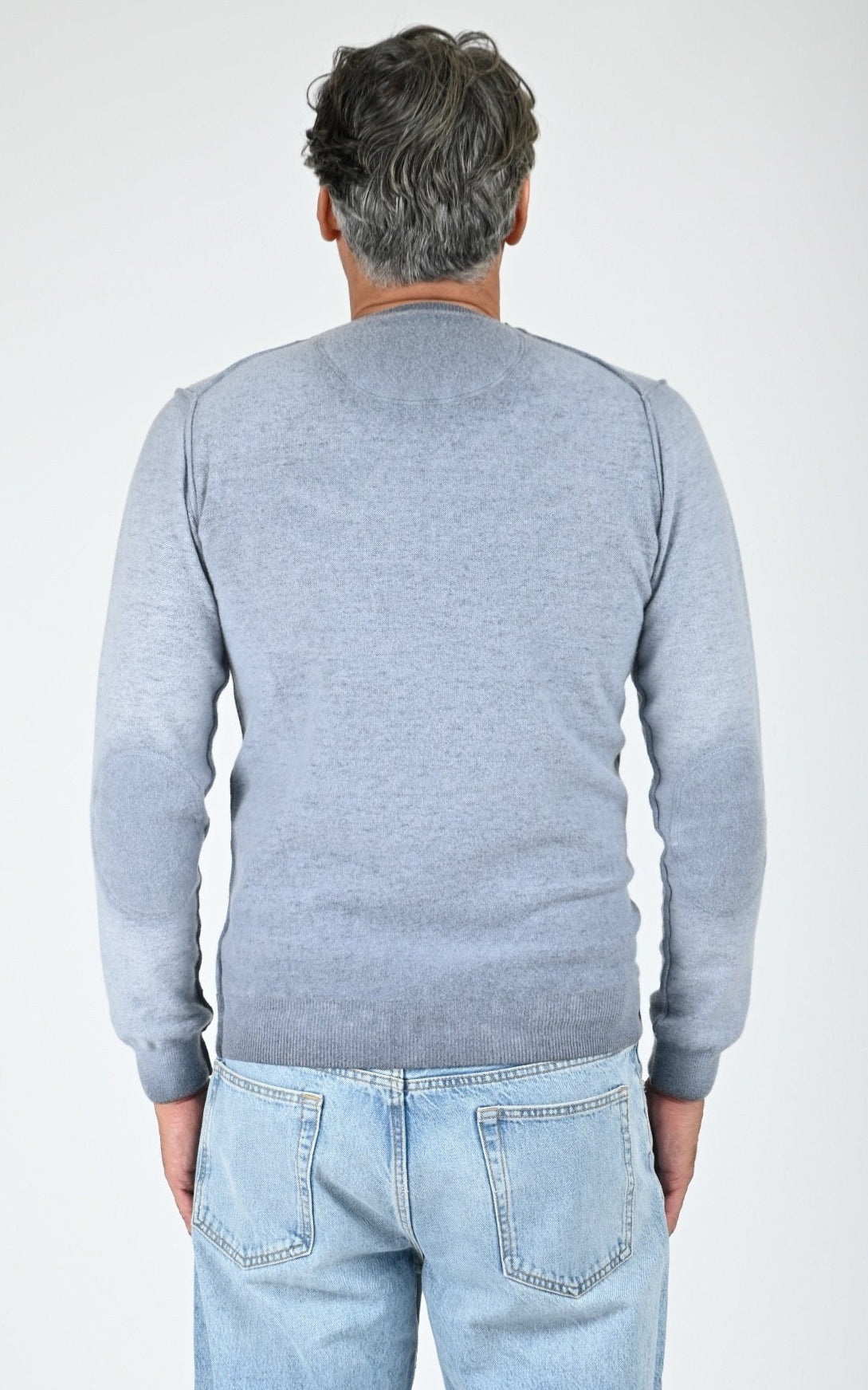 Pull en laine imprimé Bristol bleu