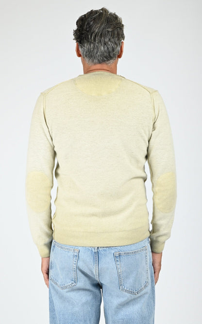 Pull en laine imprimé Bristol vert