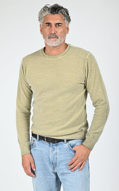 Pull en laine imprimé Bristol vert