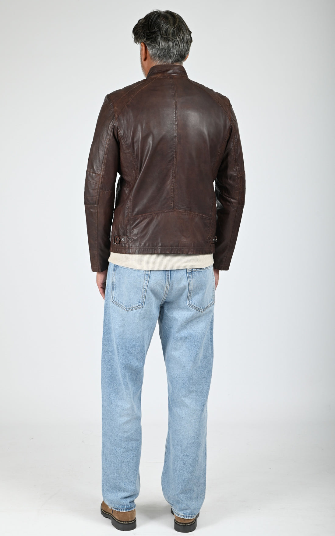 Blouson Bulk cuir marron