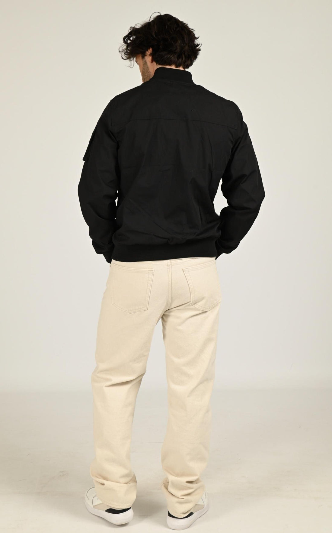 Blouson Textile Homme Schott, modèle Cabers de couleur black
