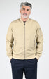 Blouson Textile Homme Jaj -Schott-, modèle Cabers de couleur light beige