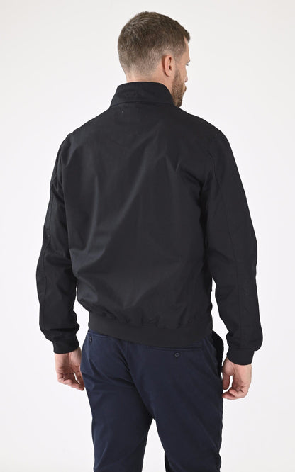 Blouson textile homme Schott, modèle Cabl1220 de couleur Bleu - vue arrière