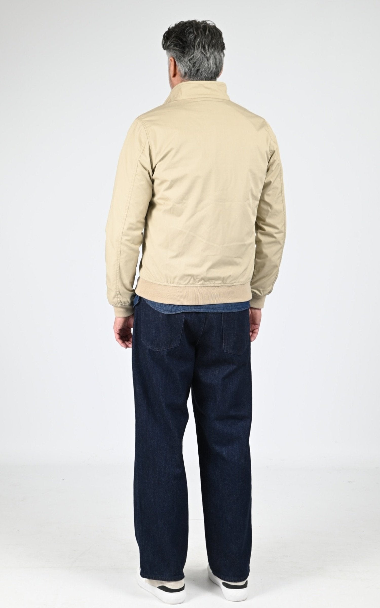 Blouson Textile Homme Schott, modèle Cabl1220 de couleur light beige 4