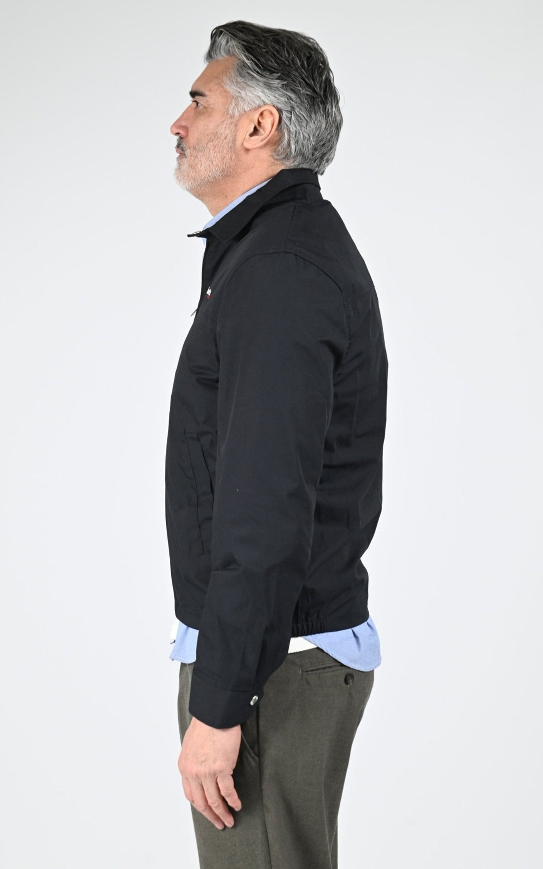 Blouson Textile Homme Jaj -Schott-, modèle Cadams de couleur navy