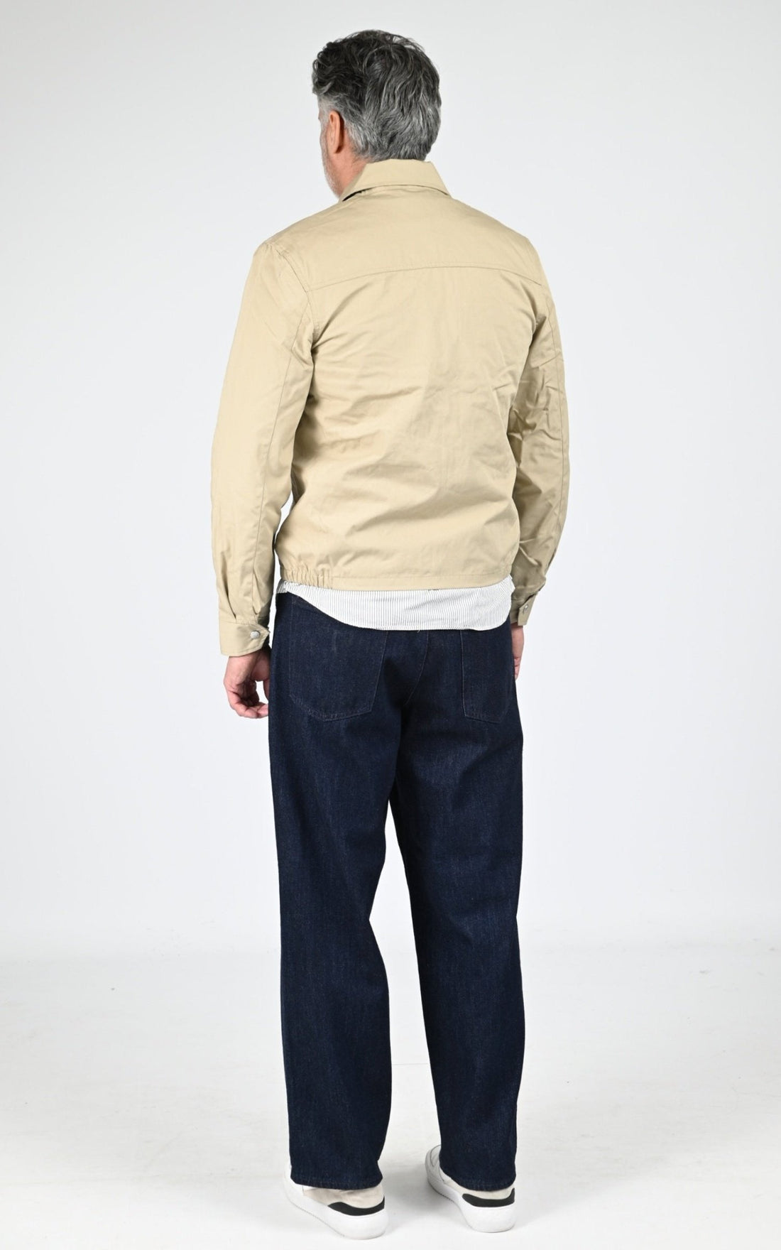 Blouson Textile Homme Jaj -Schott-, modèle Cadams de couleur light beige