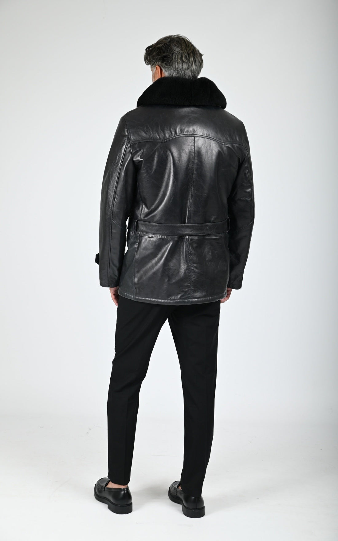 Authentique Canadienne cuir noir