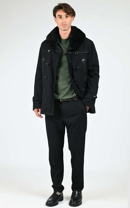 A &quot;CANADIENNE 2&quot; Noir La Canadienne Veste Homme opened photo