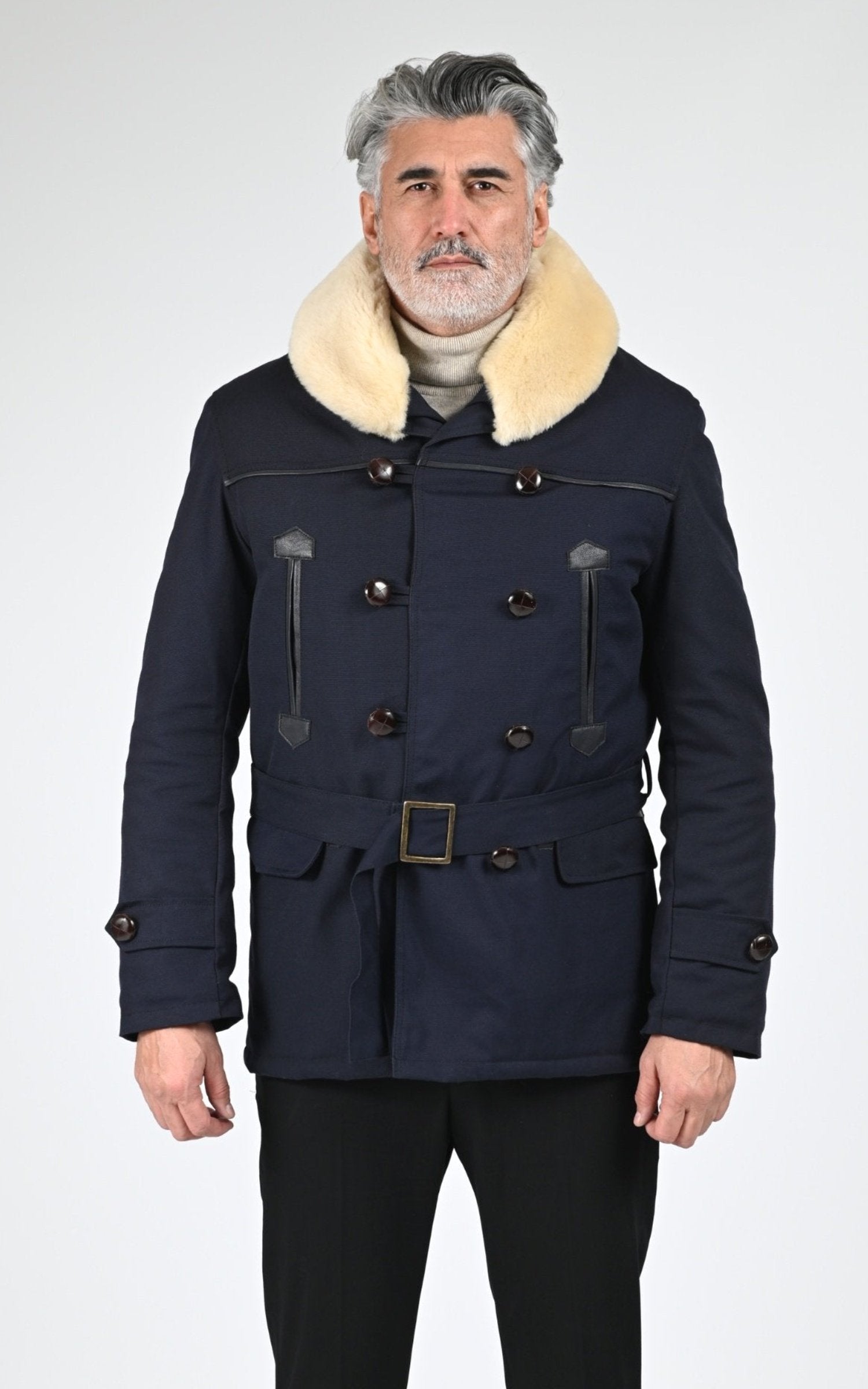 Veste Textile Homme La Canadienne, modèle Canadienne 2 de couleur bleu nuit 1