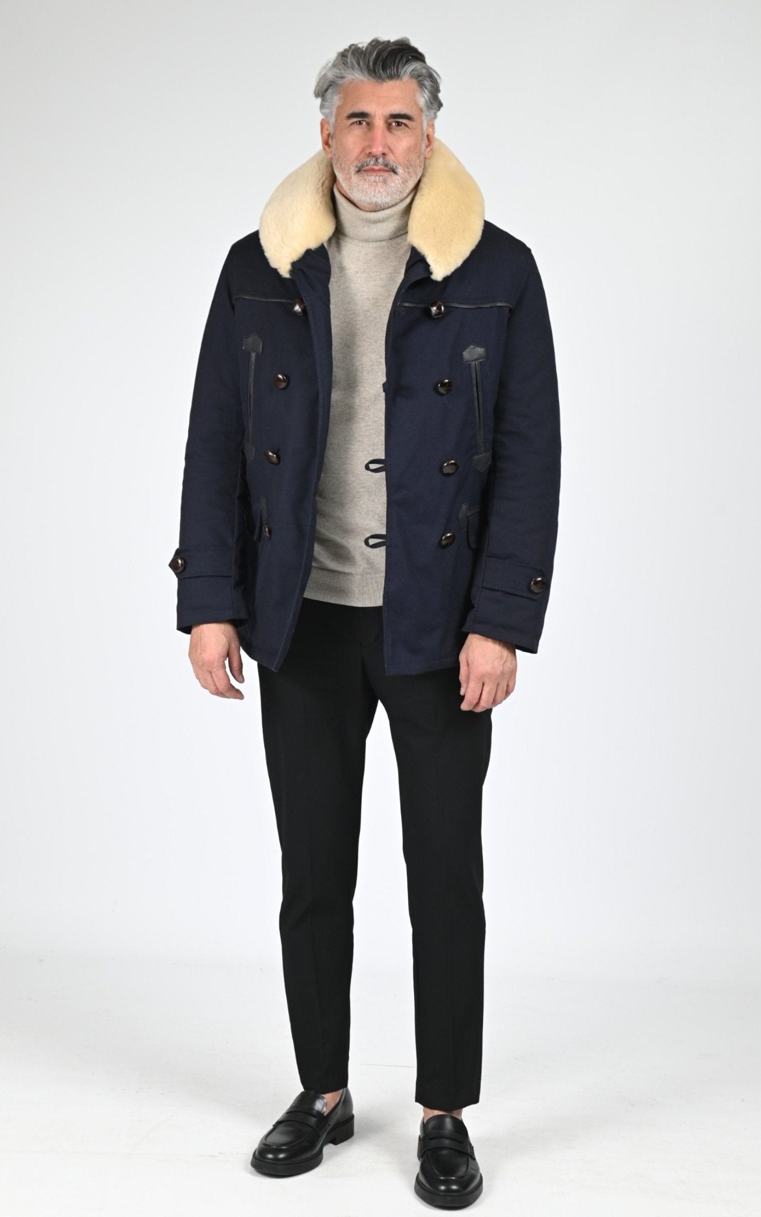 Veste Textile Homme La Canadienne, modèle Canadienne 2 de couleur bleu nuit 2