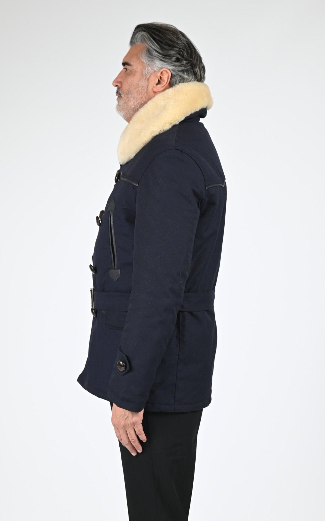 Veste Textile Homme La Canadienne, modèle Canadienne 2 de couleur bleu nuit